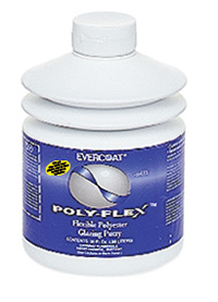 A flexible polyester glazing putty designed for spot filling and skim coating over repair areas on flexible bumpers and plastic parts.