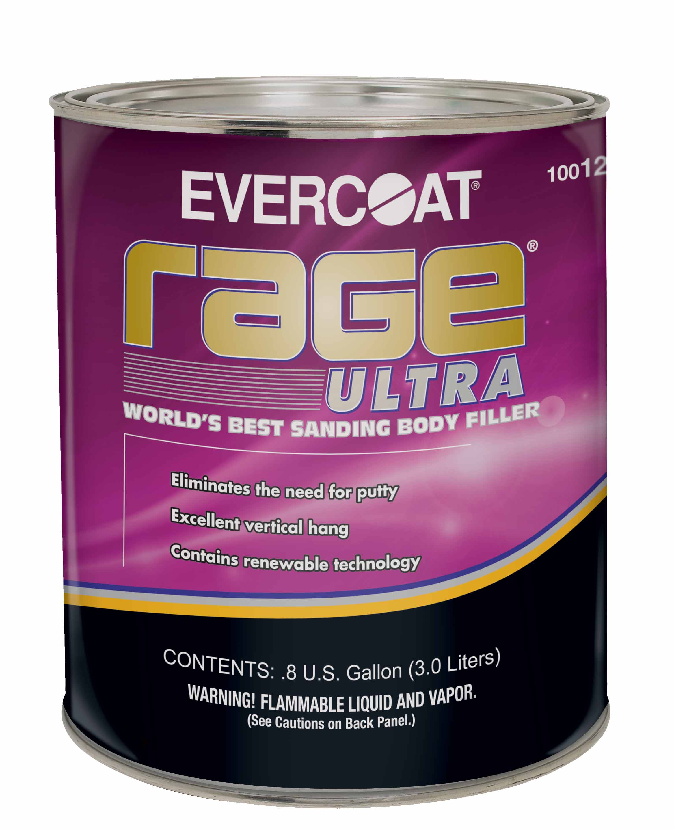 Rage® Ultra is the world’s best sanding body filler. Its non-sag formula has excellent filling properties, while eliminating the need for finishing putty.